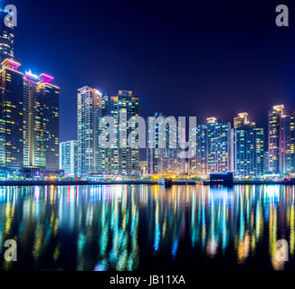 Haeundae in Busan city Stock Photo