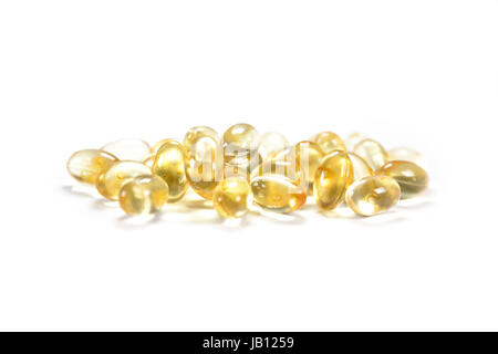 Capsules (pills) isolated on white with soft shadow Stock Photo
