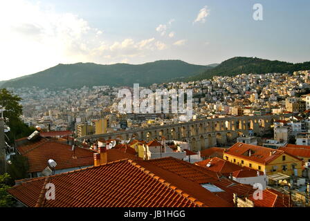 Kamares, Kavala Aqueduct, Northern Greece Stock Photo