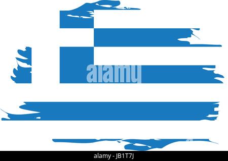 greece country flag concept with grunge design suitable for a logo icon ...