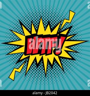 Comic pop art sign Stock Vector