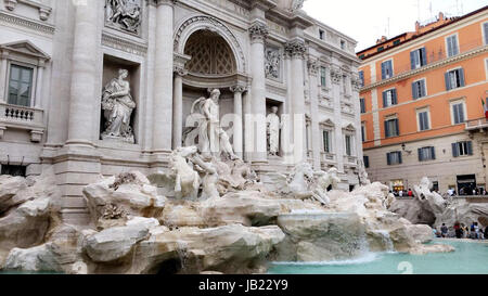 Picture of the Fontana Di Trevi (Trevi Fountain) in Rome, Italy Stock Photo