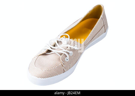 Women's athletic shoes isolated on white background Stock Photo - Alamy