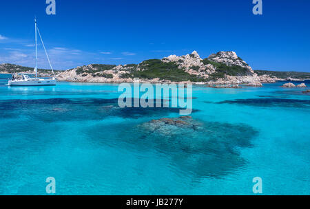 The Maddalena Archipelago - a group of islands in the Straits of Bonifacio between Corsica (France) and north-eastern Sardinia (Italy). Stock Photo