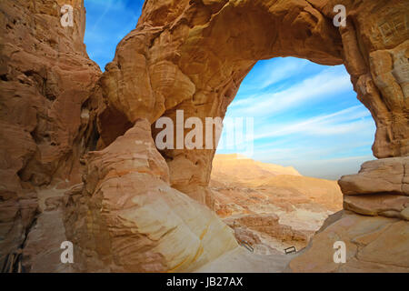 Timna rock formation , Israel Stock Photo