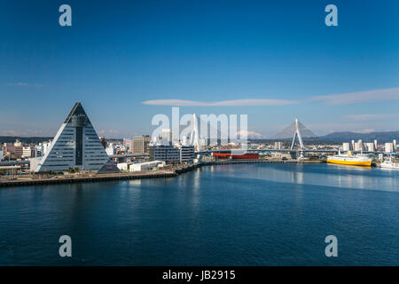 The port city of Aomori, northern Japan, Tōhoku region. Stock Photo