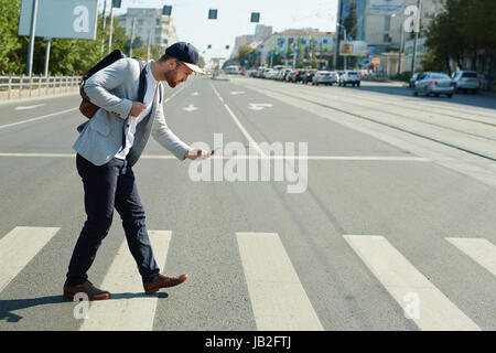 Mobile Phone Addiction Stock Photo