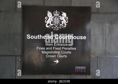 Southend on Sea Courthouse sign.