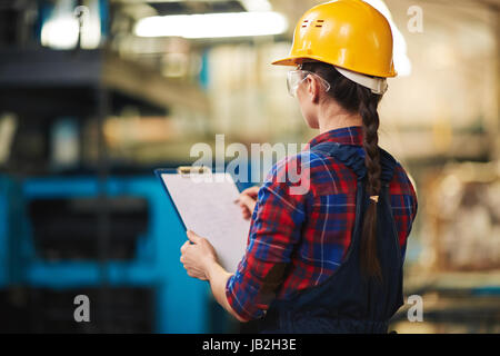 Taking Inventory in Warehouse Stock Photo