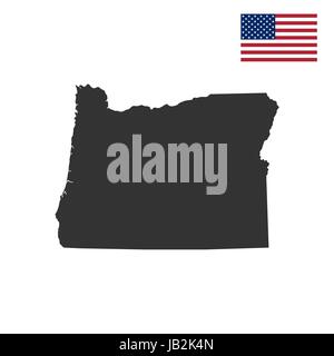 map of the U.S. state of Oregon  Stock Vector