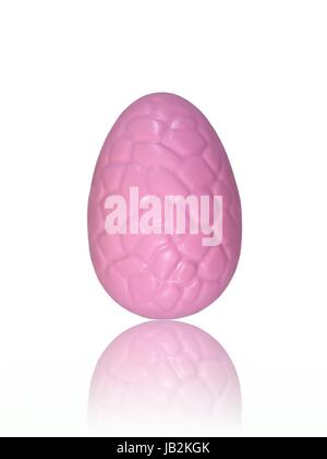 Easter egg moulds isolated against a plain background Stock Photo