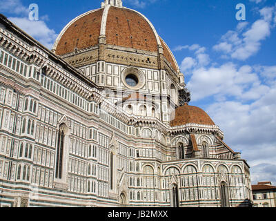 the Dom of Florence named after Santa Maria del Fiore. Italy Stock Photo