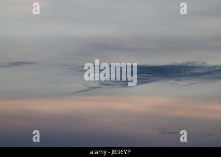 Details of clouds at dusk, with beautiful colors and textures Stock Photo