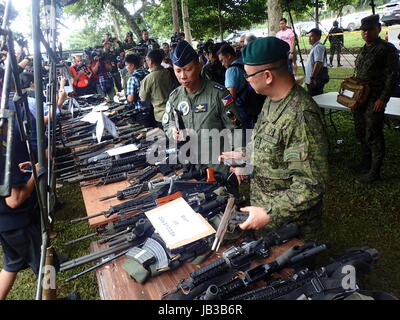 Marawi, Philippines. 08th June, 2017. Seized ammunitions and marijuana ...