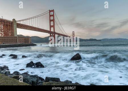 World Famous landmark of the world, Golden Gate Birdge Stock Photo