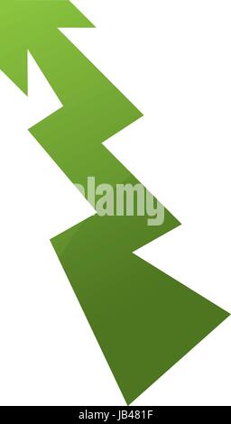 shape arrow curve Stock Vector
