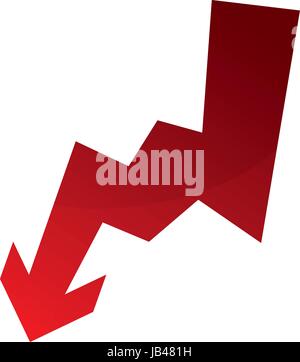 shape arrow curve Stock Vector