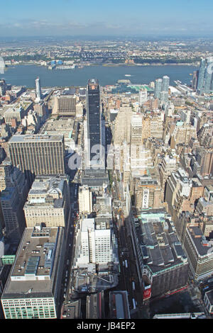 NEW YORK CITY - SEPT 21: Upon completion of the 7th Avenue addition in 1924, Macy's was declared the 'World's Largest Store' Its one of New York City icons. September 21, 2012  in Manhattan, NYC. Stock Photo