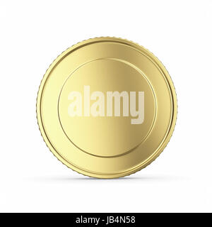 Blank golden medal 3D render - isolated with clipping path Stock Photo ...