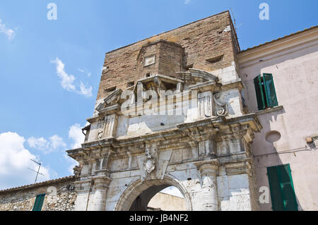 Porta romana. Amelia. Umbria. Italy. Stock Photo