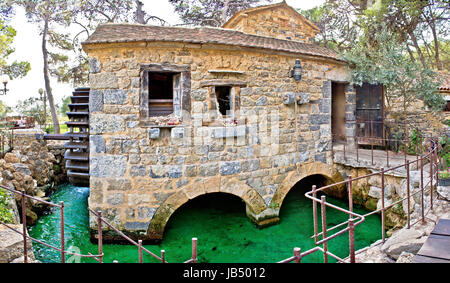 Dalmatian village traditional stone watermill, Sibenik, Croatia Stock Photo