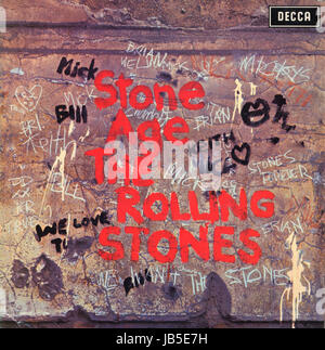 The Rolling Stones album compilation Stone Age, on Decca, 1971. Scanned from original sleeve. Stock Photo