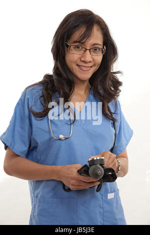 Asian american healthcare worker Stock Photo