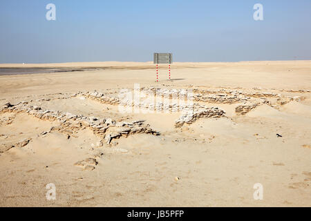 The Zekreet Fort Ruins in Qatar, Middle East Stock Photo