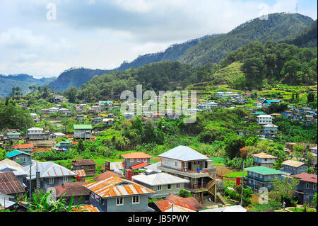 Village in Cordillera mountains, Luzon, Philippines Stock Photo