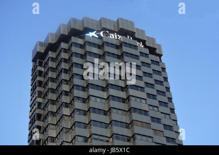 The headquarters building of Caixa Bank Barcelonna Spain