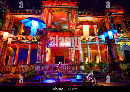 Alex Aguilar playing at the Mansion House Phnom Penh Cambodia Stock Photo