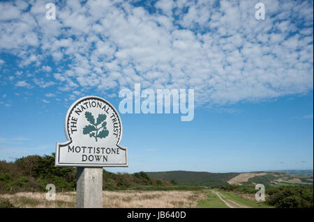 Mottistone Down, Isle of Wight Stock Photo