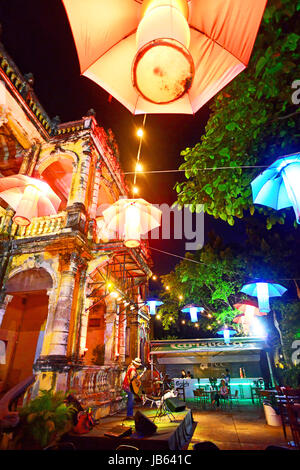 Alex Aguilar playing at the Mansion House Phnom Penh Cambodia Stock Photo