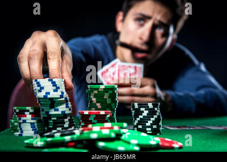 Poker player Stock Photo
