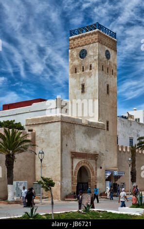 city wall at Avenue Oqba Ibn Nafiaa in medina of Essaouira, UNESCO world heritage site, Morocco, Africa Stock Photo