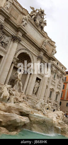 Picture of the Fontana Di Trevi (Trevi Fountain) in Rome, Italy Stock Photo