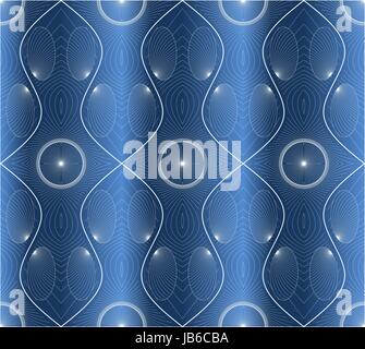Blue Curtain Pattern Stock Vector