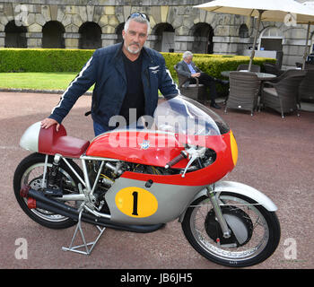 Paul Hollywood seen on the 1960 MV Augsta motor GP originally ridden by John Surtees   at the Motor Sport Hall of Fame Awards at the Royal Automobile Club, Woodcote Park, Surrey, UK Credit: jules annan/Alamy Live News Stock Photo