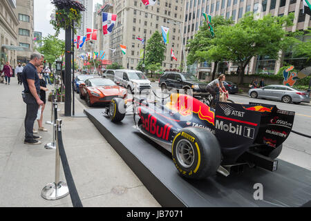 Montreal, CANADA - 9 June 2017: Sherbrooke street on F1 Grand Prix weekend Credit: Marc Bruxelle/Alamy Live News Stock Photo