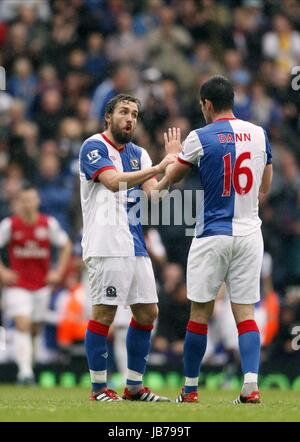 GAEL GIVET SCOTT DANN BLACKBURN ROVERS FC BLACKBURN ROVERS FC EWOOD PARK BLACKBURN ENGLAND 17 September 2011 Stock Photo