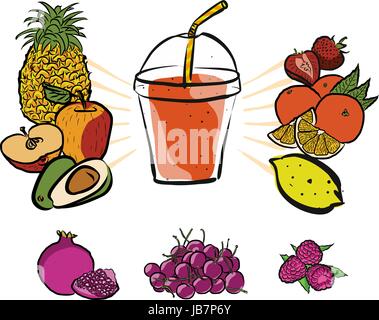 Smoothie to go take away and smoothie to go healthy juice fresh diet Stock  Vector by ©hozeeva.darina.gmail.com 112134240