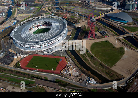 The Queen Elizabeth Park at Stratford London. Stock Photo