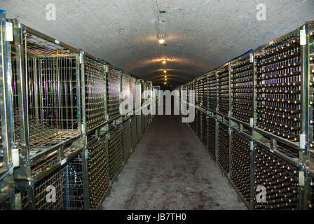 Cellar of Marques de Arviza, Fuenmayor, La Rioja, Spain Stock Photo