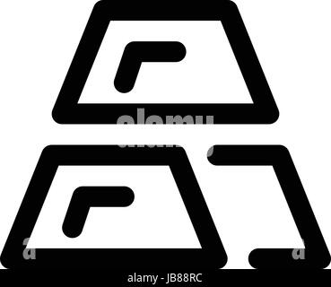 gold stack Stock Vector