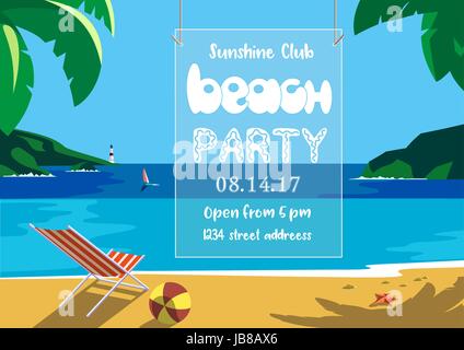 Summer time concept. Stock Vector