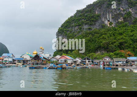 The fishing village of Koh Panyee Stock Photo