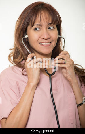 Attractive asian medical professional Stock Photo