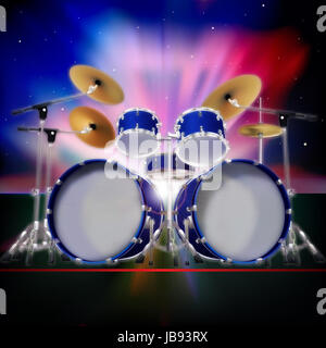 abstract music background with sunrise drum kit and sunrise Stock Photo ...