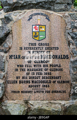 Glencoe Monument, Glencoe Village Glencoe, monument to the massacre of ...