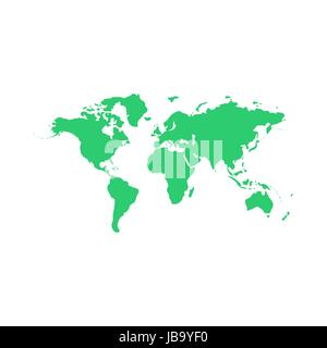 World map, vector illustration Stock Vector